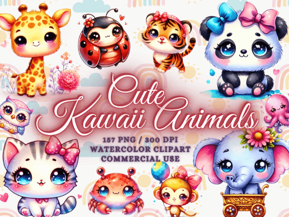 Download Kawaii Animals Clipart - Kawaii Clipart - Animal Collection