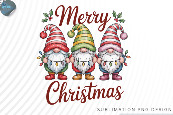 Download Merry Christmas Gnome PNG Design - Premium Bundle