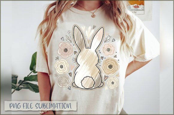 Download Boho Easter Bunny Coquette PNG - Boho easter Collection