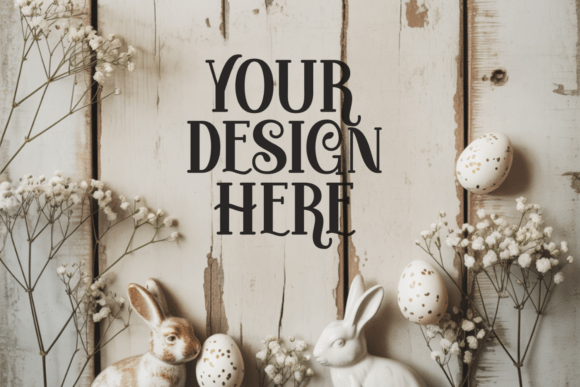 Download Boho Easter Tabletop Backdrop Mockups - Boho easter Collection