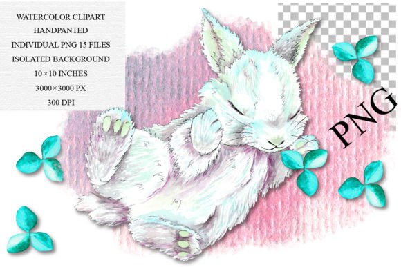 Download Watercolor Bunny Clipart, PNG - Watercolor bunny Collection