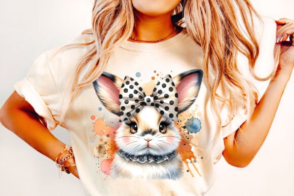 Download Easter Watercolor Bunny PNG Sublimation - Watercolor bunny Collection