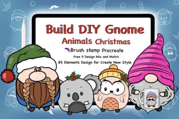 Download Create DIY Gnome Animal Christmas Brush - Animal Collection