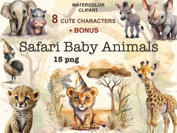Download Safari Baby Animals, Cute Animal Clipart - Animal Collection