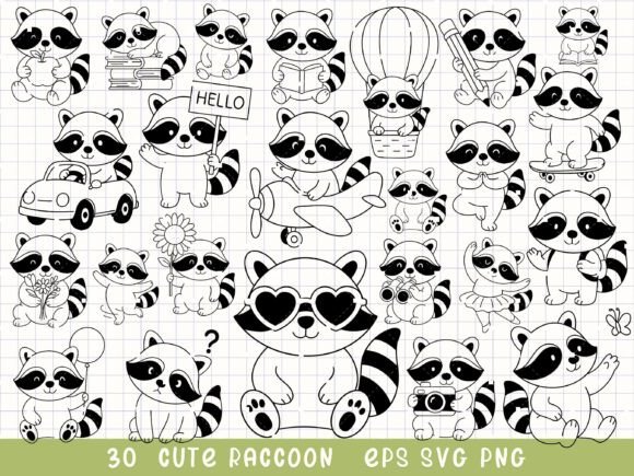Download Raccoon Svg Cute Animal Clipart - Animal Collection